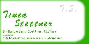 timea stettner business card